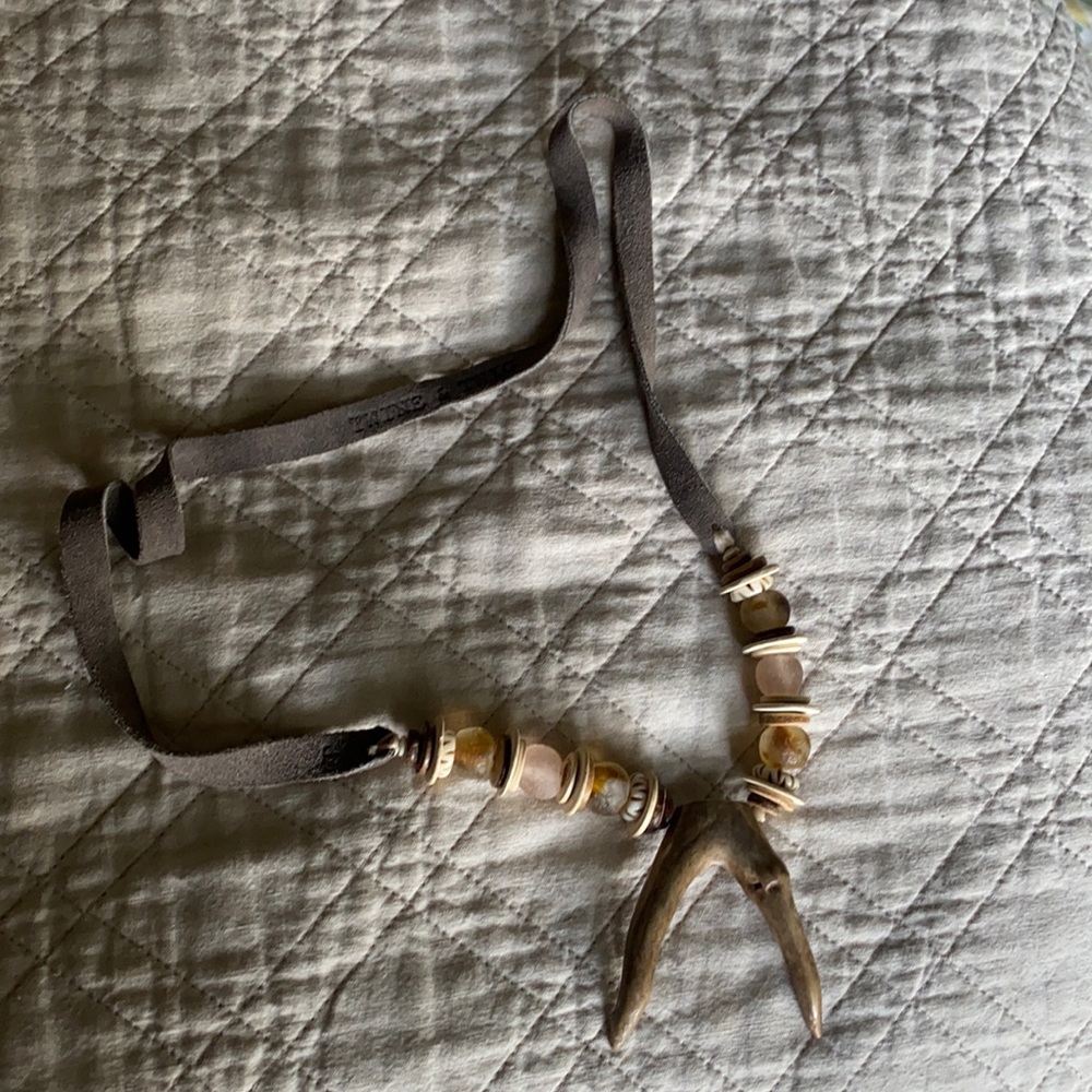 Twine and twig necklace